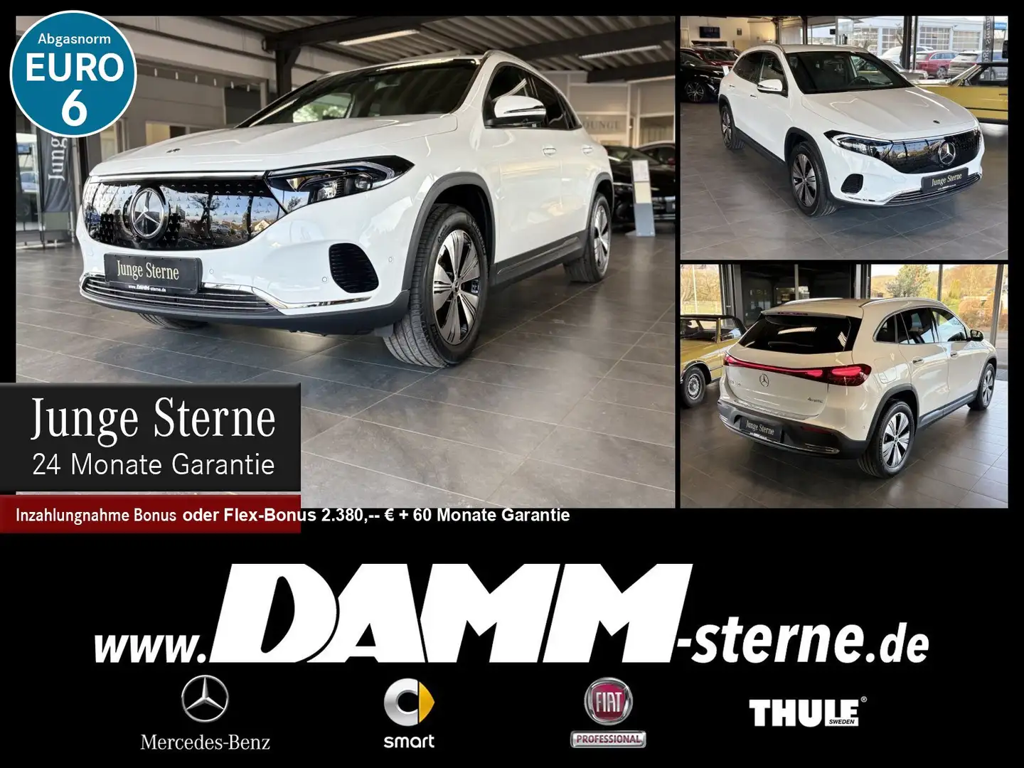 Mercedes-Benz EQA 350 EQA 350 4M Progr.Adv+/360°/Memory/FAP/70kW/+Flex Weiß - 1