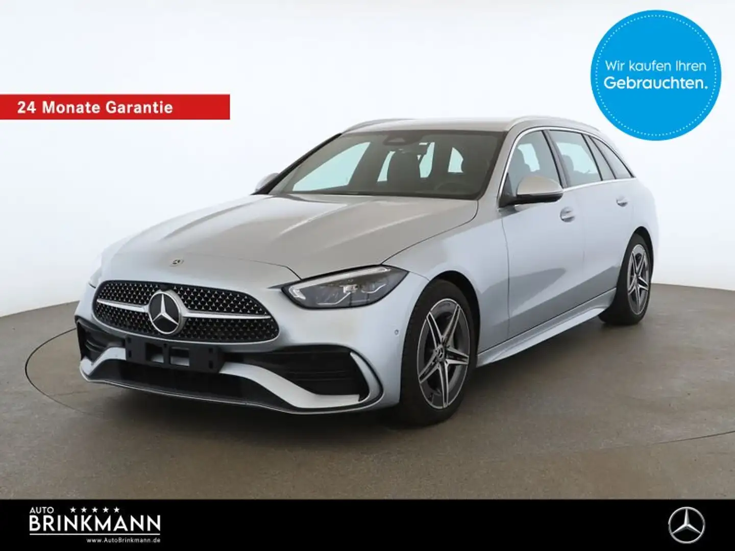 Mercedes-Benz C 220 C 220 d T AMG-LINE+/AHK/LED/KAMERA/MBUX-PREMIUM Silber - 1