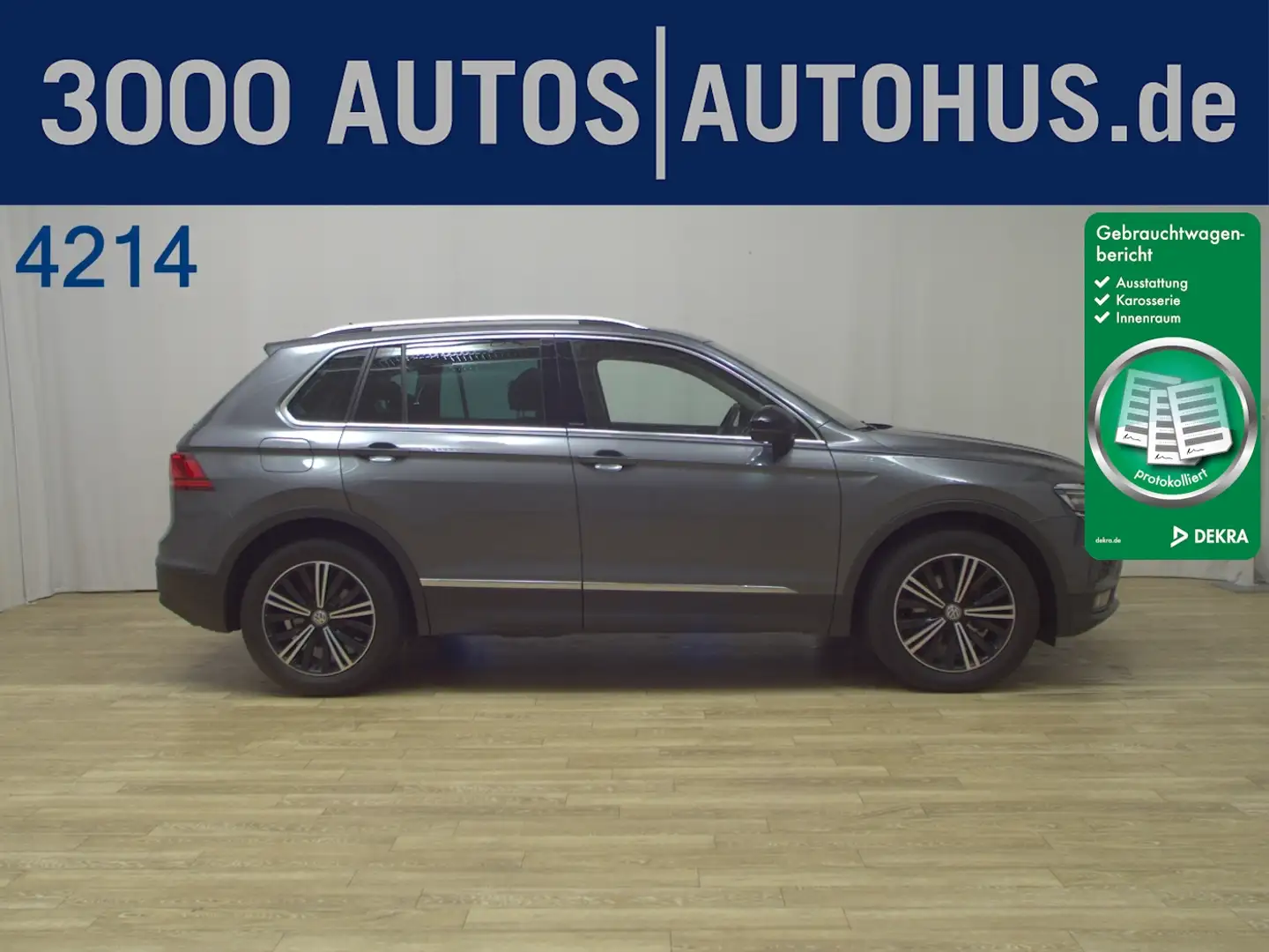 Volkswagen Tiguan 2.0 TDI BMT IQ.DRIVE ACC AHK HUD LED Navi Grijs - 1