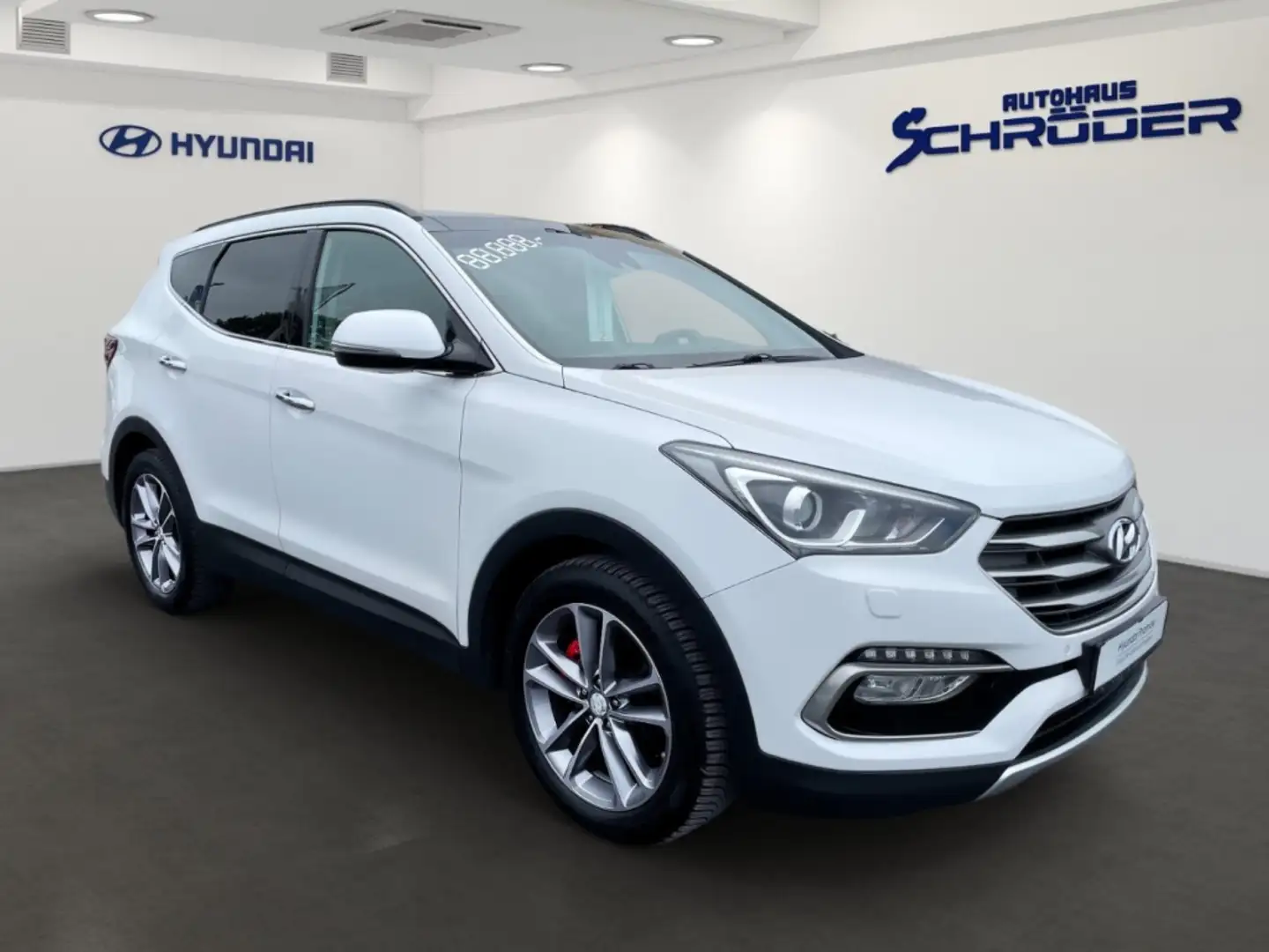 Hyundai SANTA FE 2.2 CRDi 4WD Premium Leder Navigation Anhängerkupp Blanc - 2