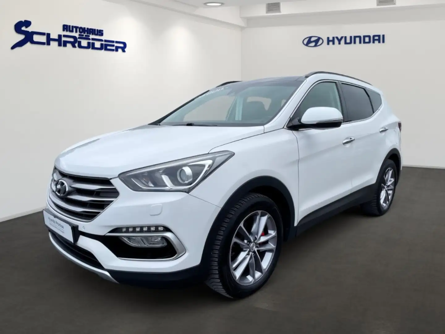 Hyundai SANTA FE 2.2 CRDi 4WD Premium Leder Navigation Anhängerkupp Blanc - 1