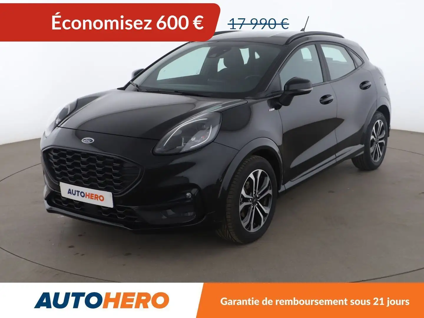 Ford Puma 1.0 Flexifuel ST-Line BVM6 Noir - 1