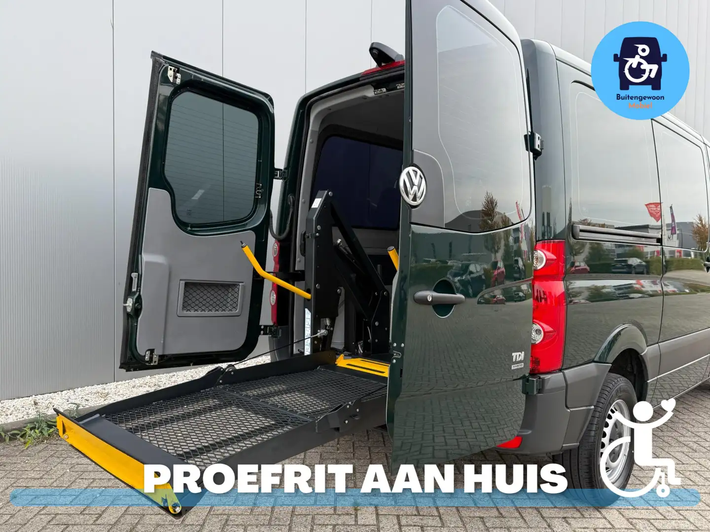 Volkswagen Crafter Rolstoelbus (airco) Automaat Rolstoel Voorin Vert - 2