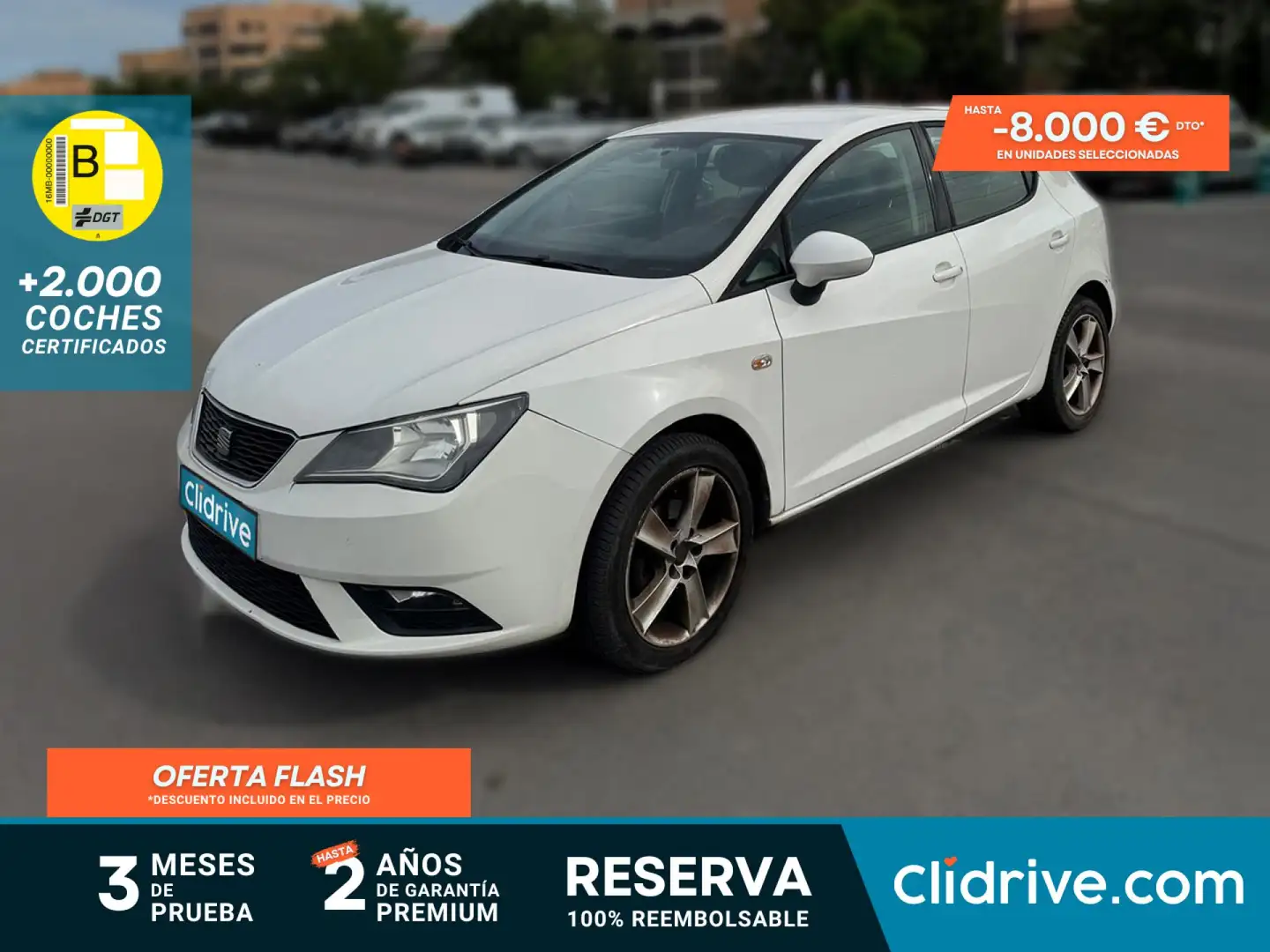 SEAT Ibiza 1.6TDI CR Style 90 Blanco - 1