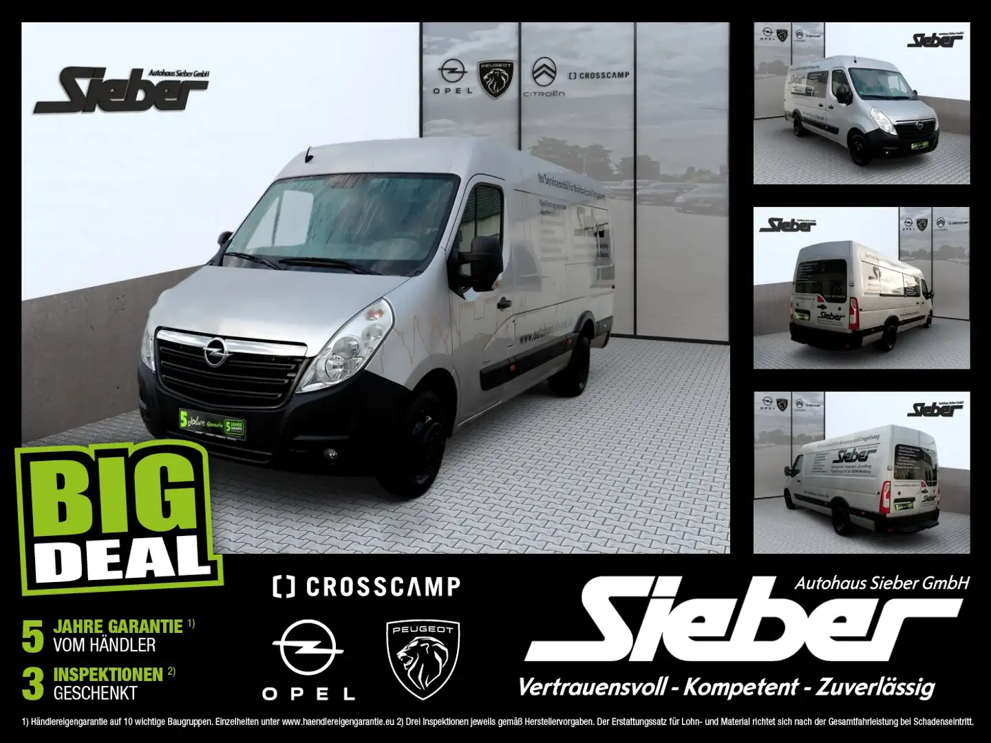 Opel Movano B Kasten 2.3 CDTI Biturbo 163 L3H2 3.5t Silber - 1