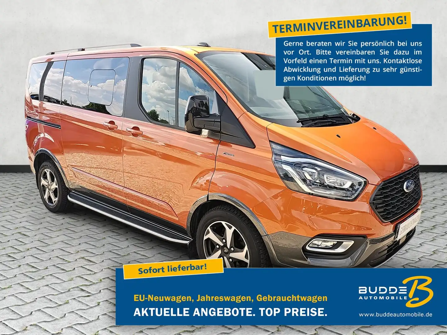 Ford Tourneo Custom 2.0 EcoBlue Active AHK Kamera Orange - 1