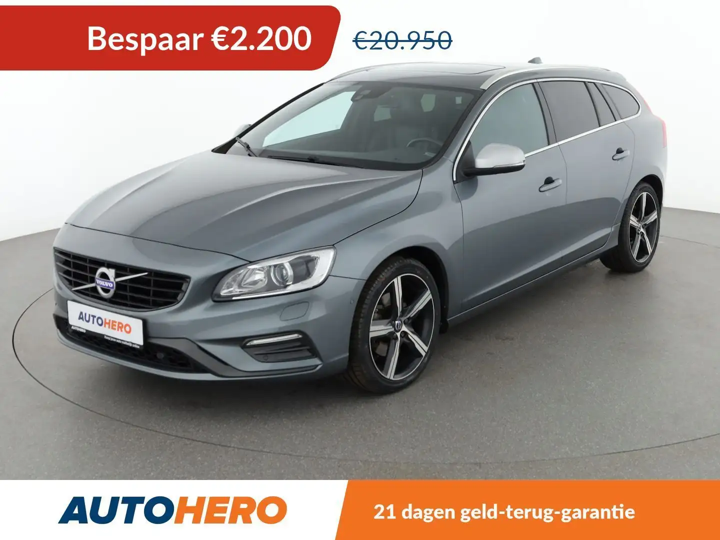 Volvo V60 2.0 T4 R-Design Grijs - 1