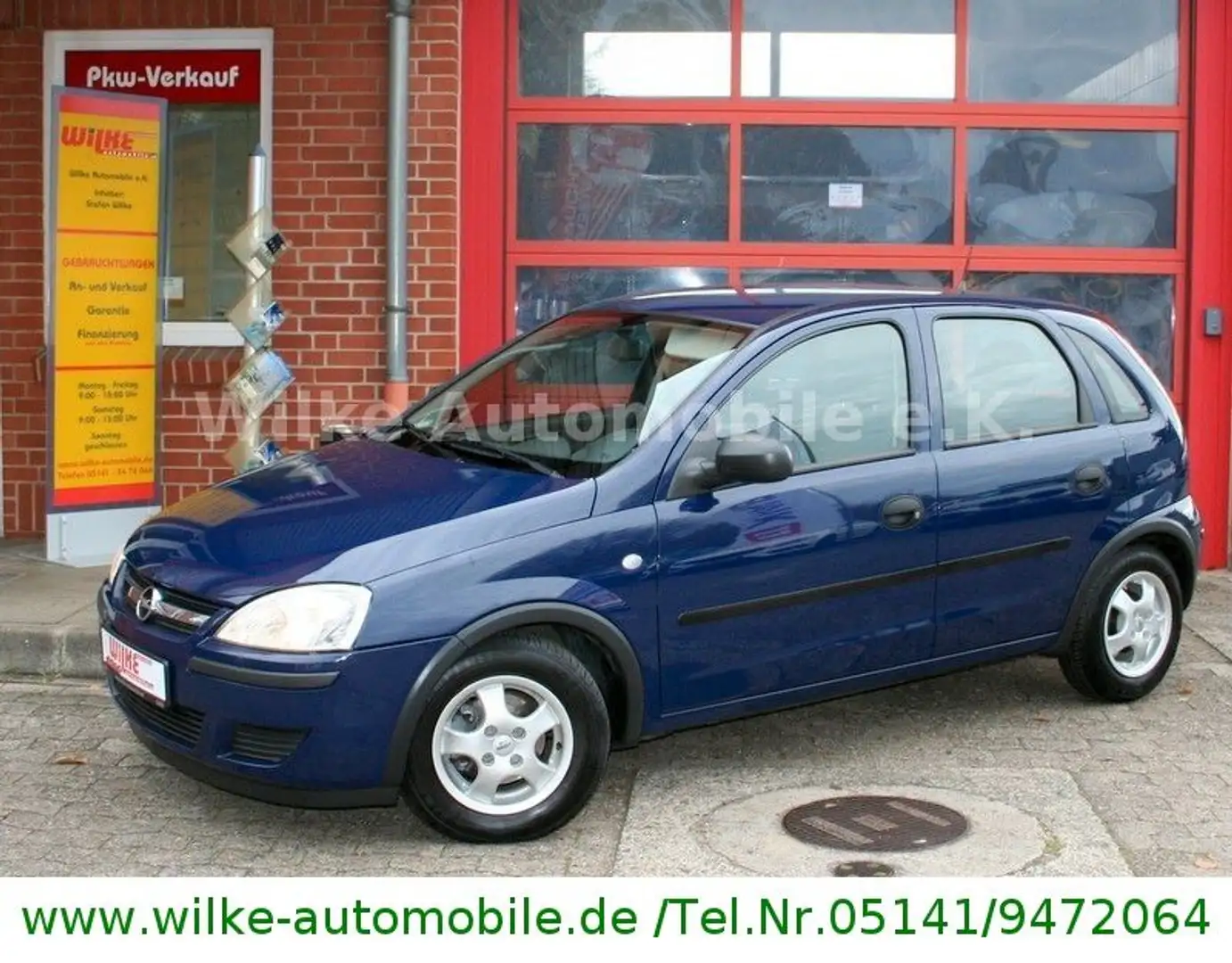 Opel Corsa C+70.400 KM+Klima+ZV+Audio+CD+Servolenkung Bleu - 1