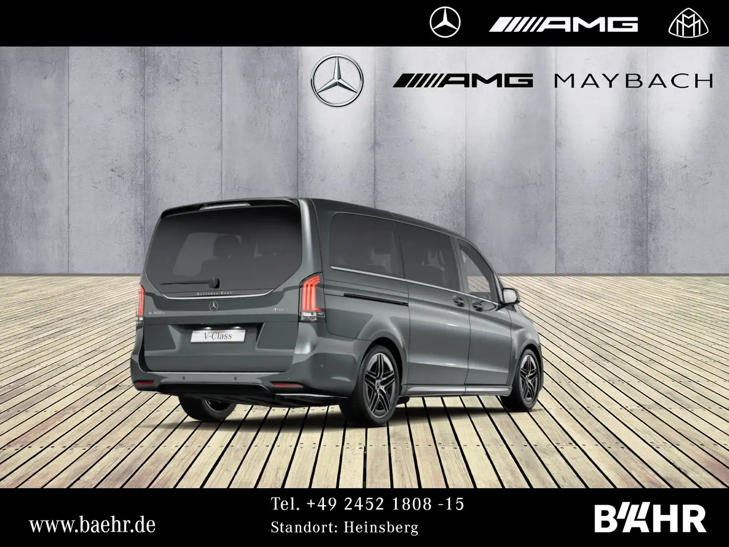 Mercedes-Benz V 300 V 300 d 4M Lang AMG/MBUX/LED/Distronic/360°/19" Gris - 2