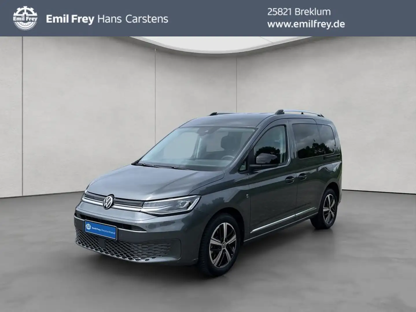 Volkswagen Caddy 2.0 TDI DSG Style AHK LED Navi GJR Grijs - 1