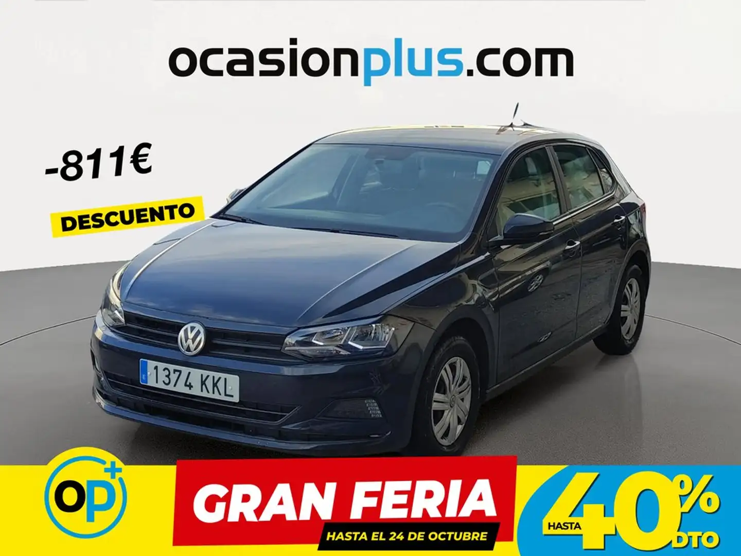 Volkswagen Polo 1.0 Edition 55kW Gris - 1