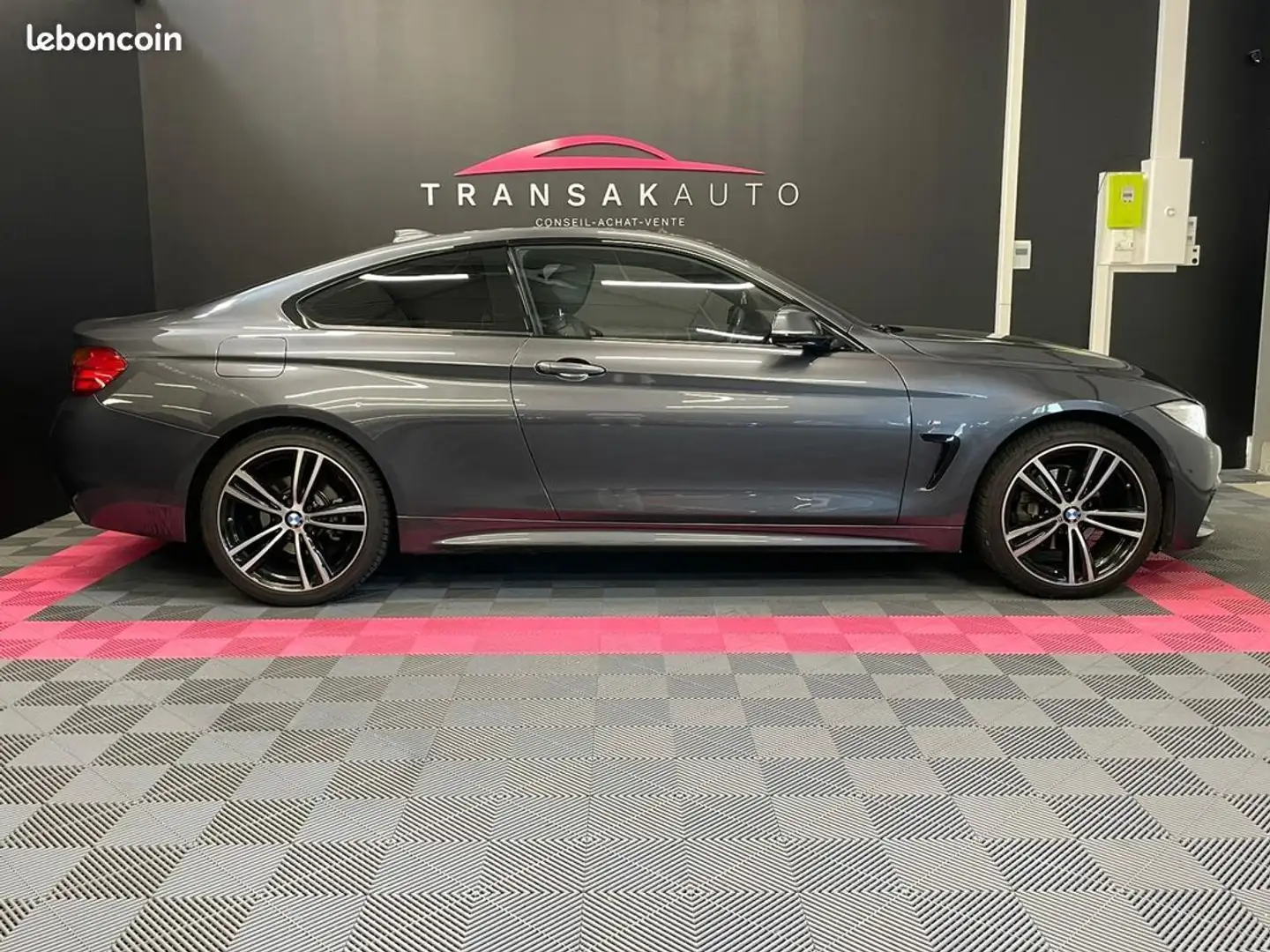 BMW 420 SERIE COUPE F32 LCI 420d xDrive 190 ch BVA8 M Spor Gris - 2