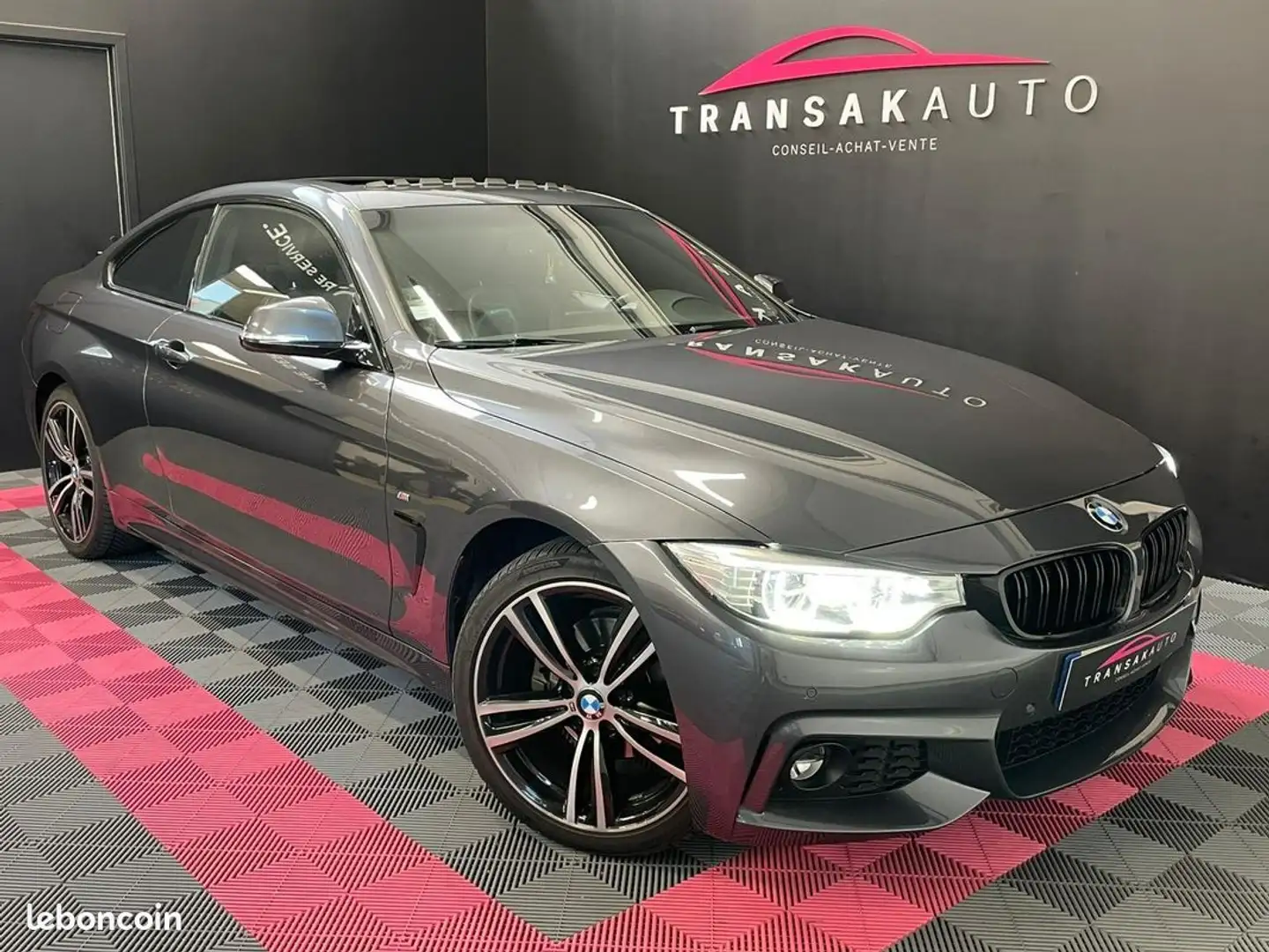 BMW 420 SERIE COUPE F32 LCI 420d xDrive 190 ch BVA8 M Spor Gris - 1