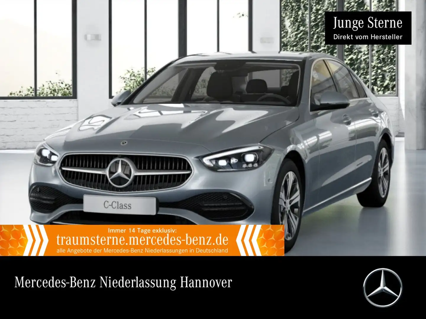 Mercedes-Benz C 180 AVANTG+360+TOTW+KEYLESS+9G Silber - 1