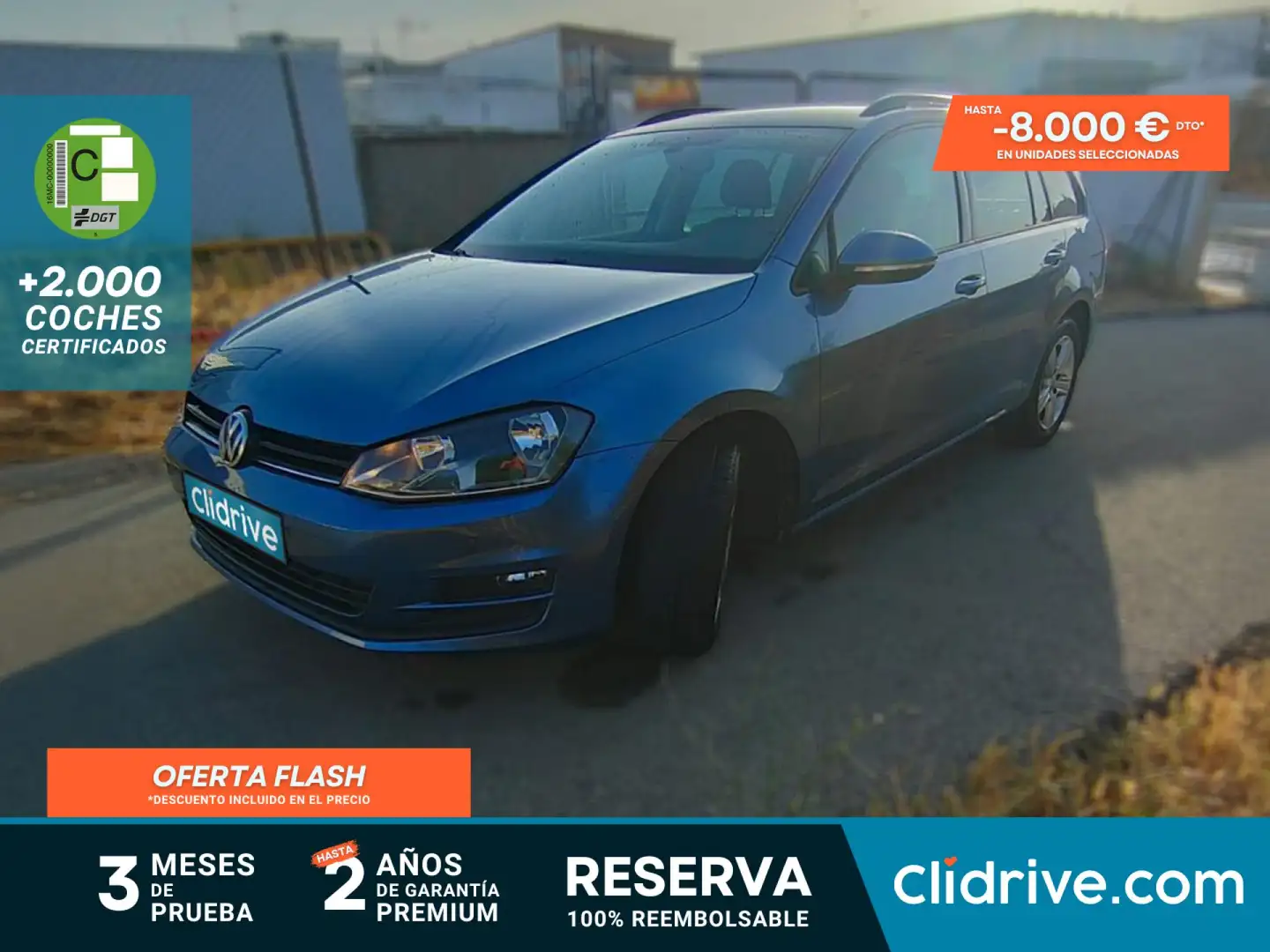 Volkswagen Golf Variant 1.6TDI CR BMT Advance 110 Azul - 1