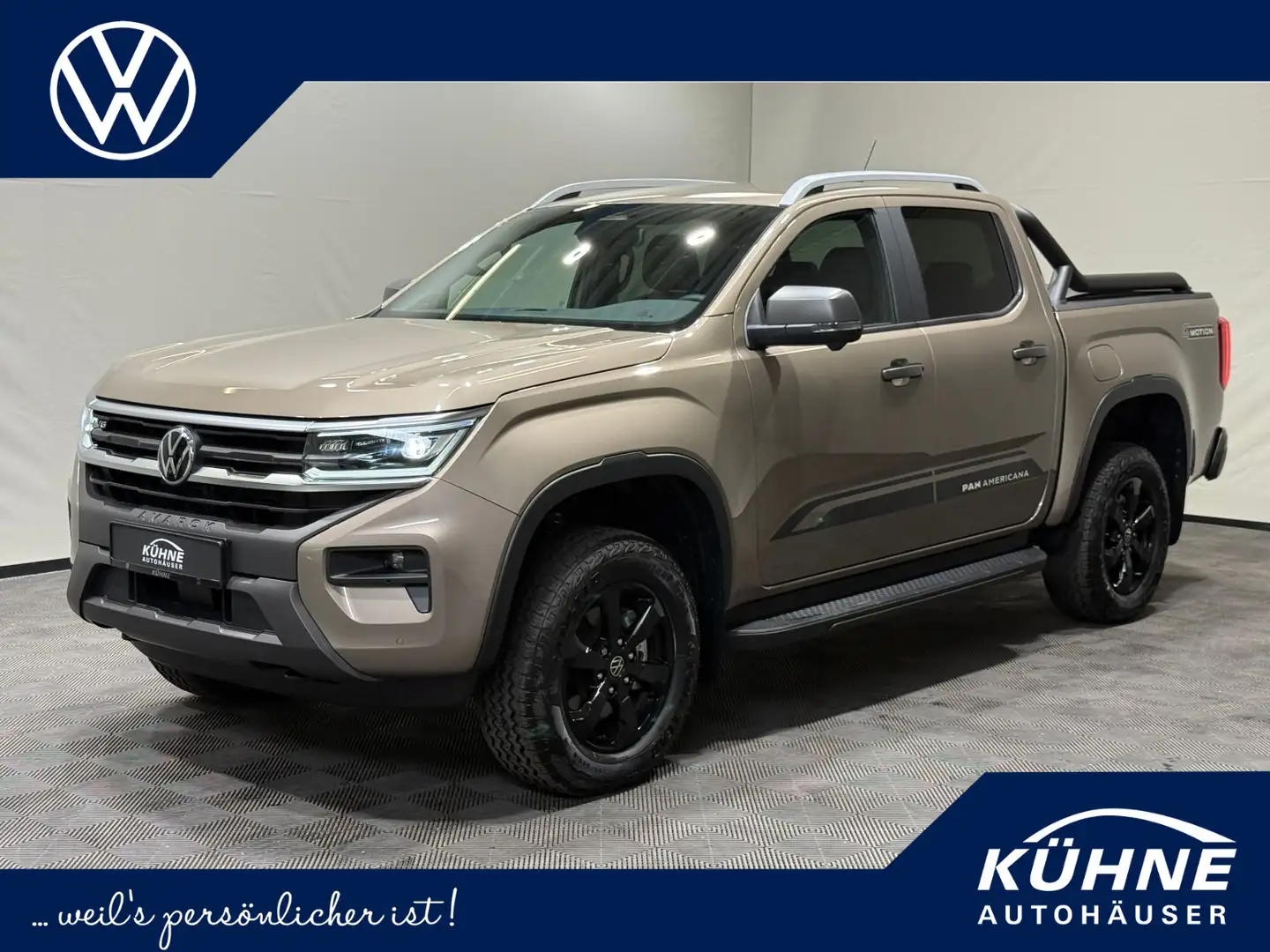 Volkswagen Amarok PanAmericana 3.0 TDI 4M | MATRIX NAVI AHK Beżowy - 1
