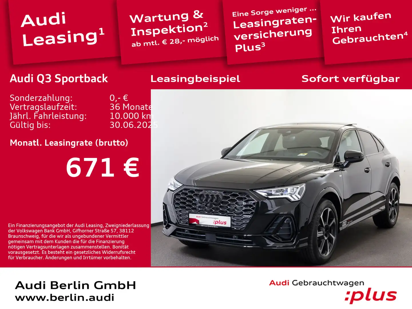 Audi Q3 S line 35 TFSI S tronic Black - 1