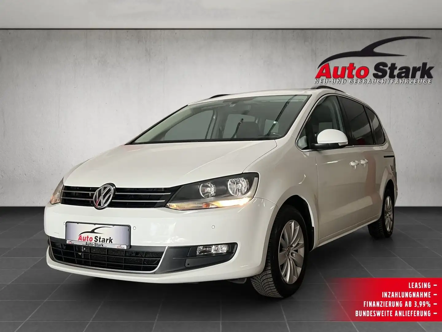 Volkswagen Sharan 2,0 TDI°°Facelift°7 Sitzer°Zahnriemen Neu°DEKRA° Weiß - 1