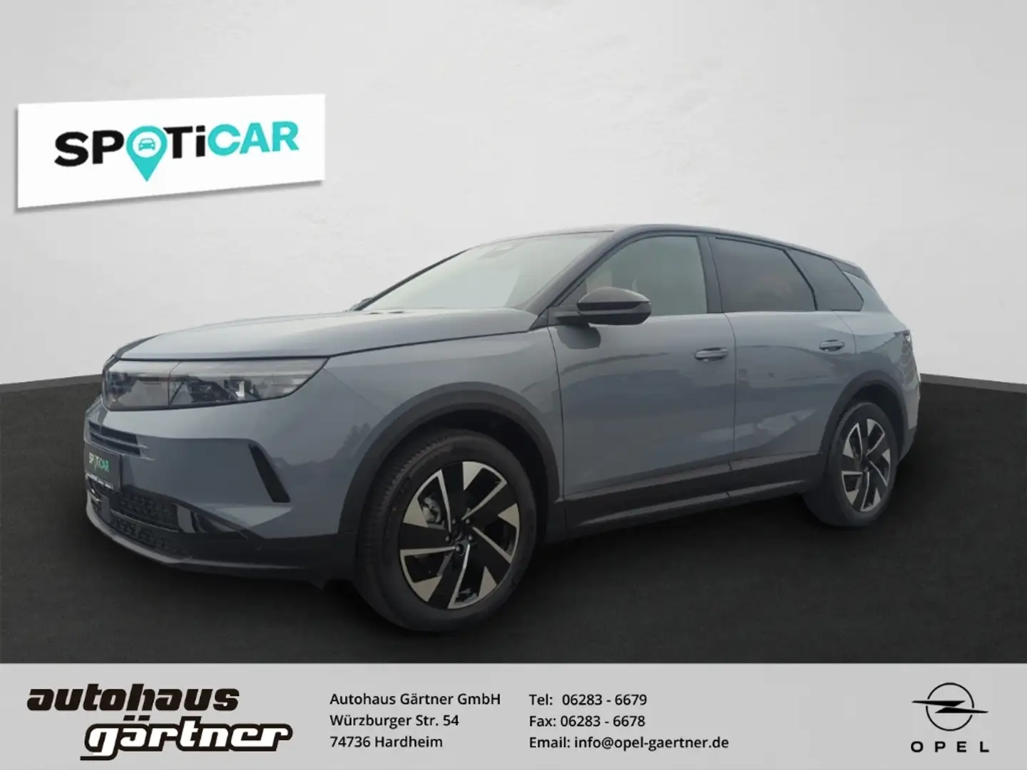 Opel Grandland 1.2 48V Mild-Hybrid GS HUD AHK Navi HUD Head-Up Di Grigio - 1