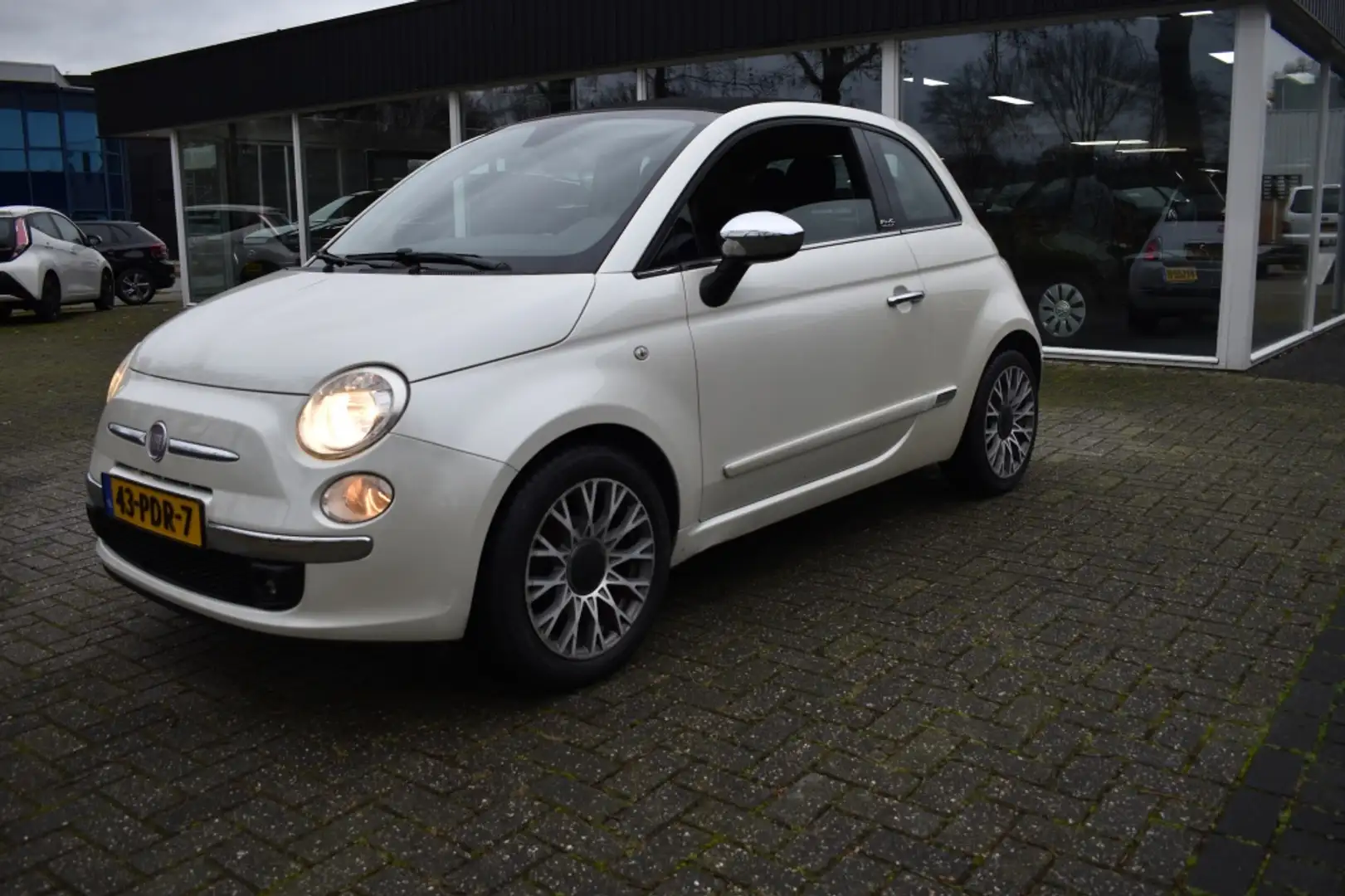 Fiat 500C 1.2 Lounge CABRIO AUTOMAAT AIRCO PDC LMV Alb - 1