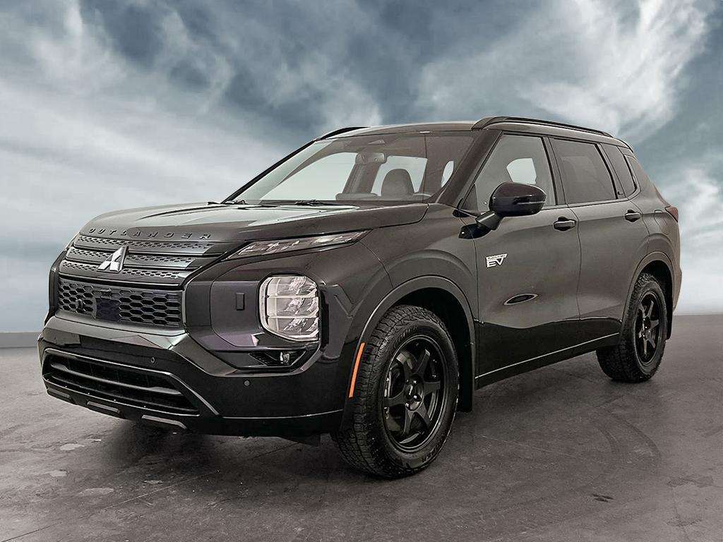 Black 2025 Mitsubishi Outlander Hybrid Plug-in 1-Speed Automatic