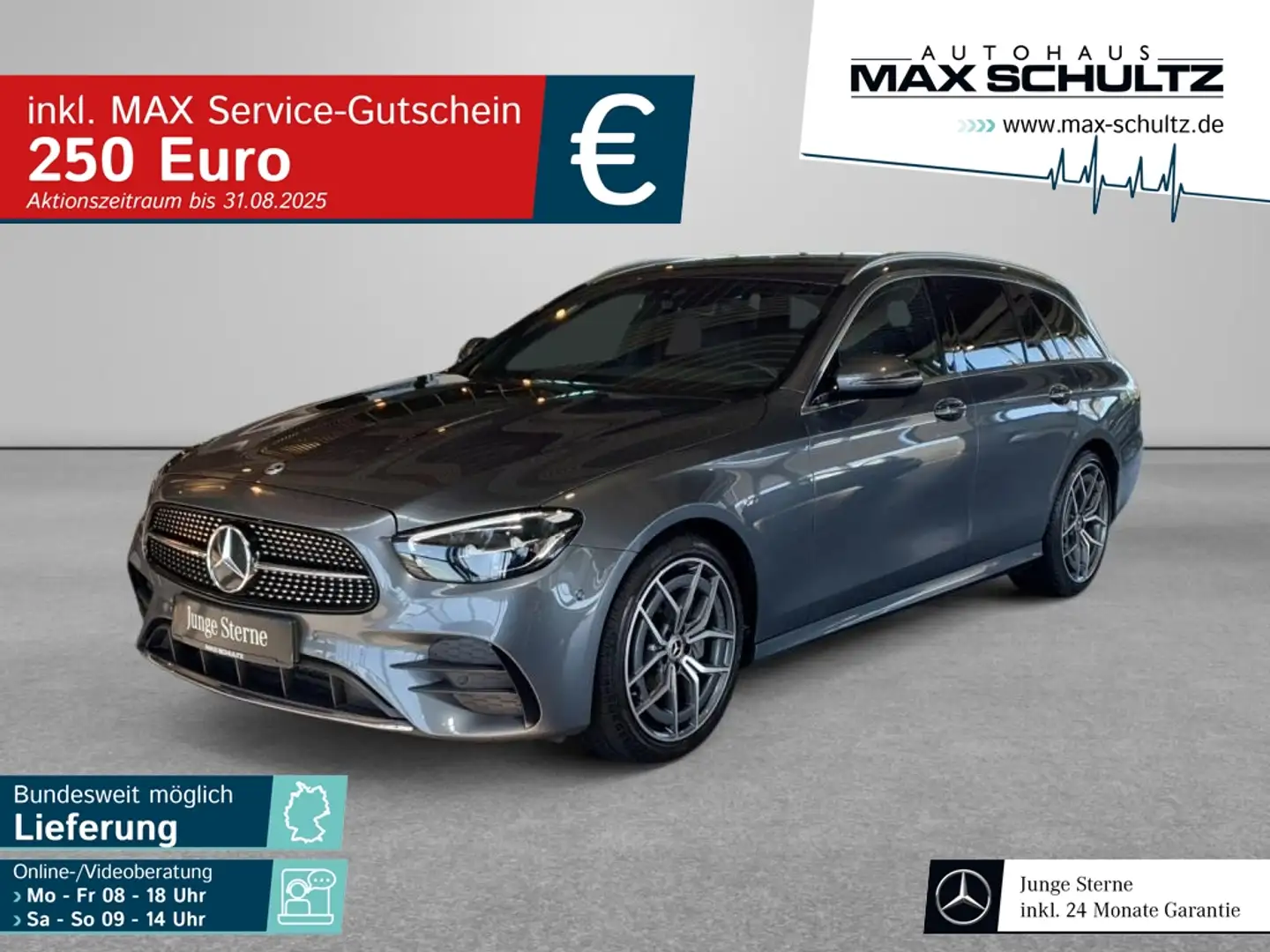 Mercedes-Benz E 200 4MATIC T-Modell AMG*LED*Navi*SpurW*PDC*AHK Gris - 1