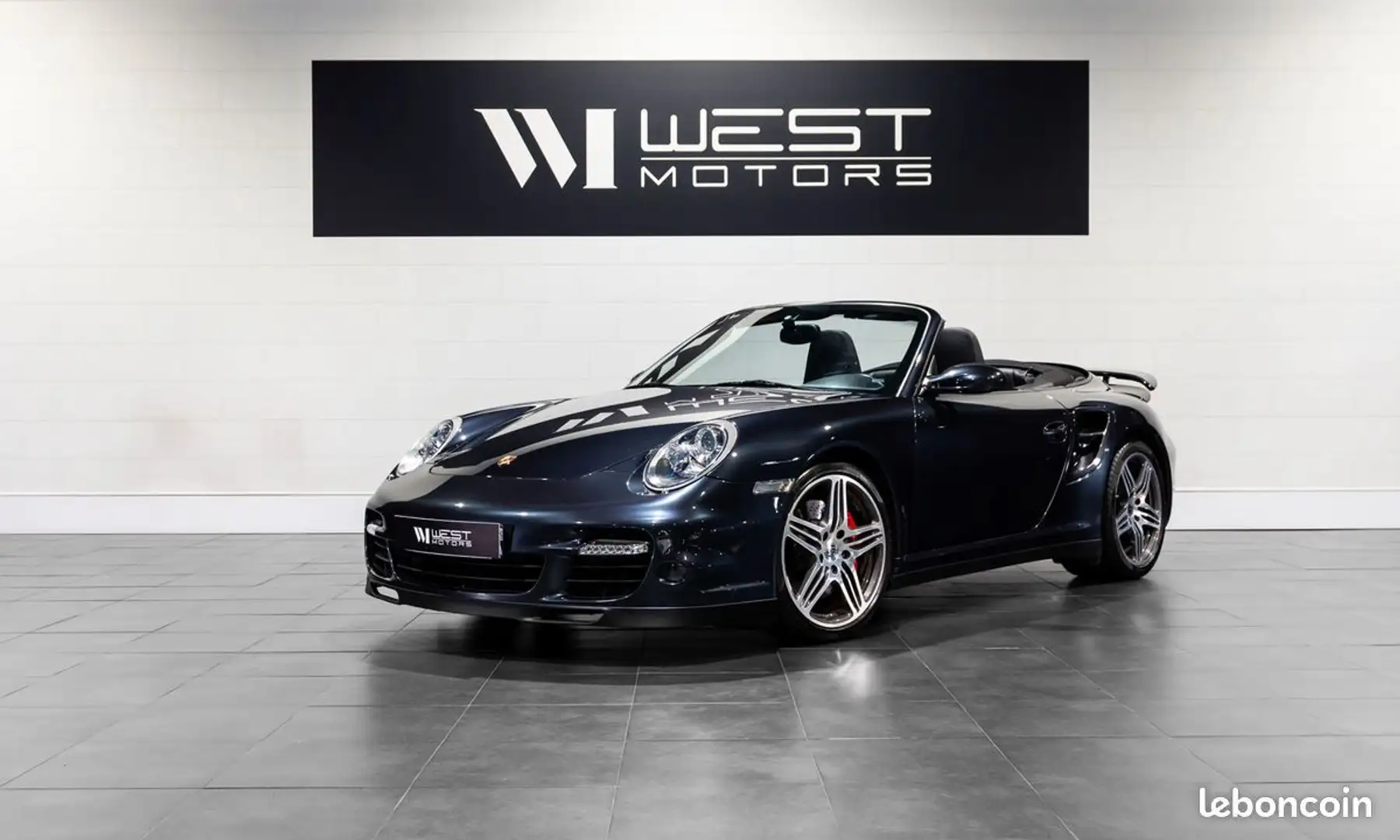 Porsche 997 997 Turbo Cabriolet 3.6 480 FRANÇAISE PCCM Plus CarPlay Peinture spéciale Chrono Bose Grigio - 1