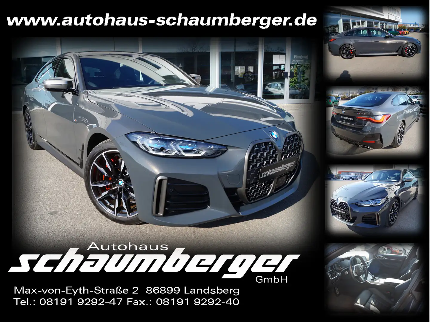 BMW 440 M440i xDrive Gran Coupe Aut *Laser*HUD*Navi Grau - 1