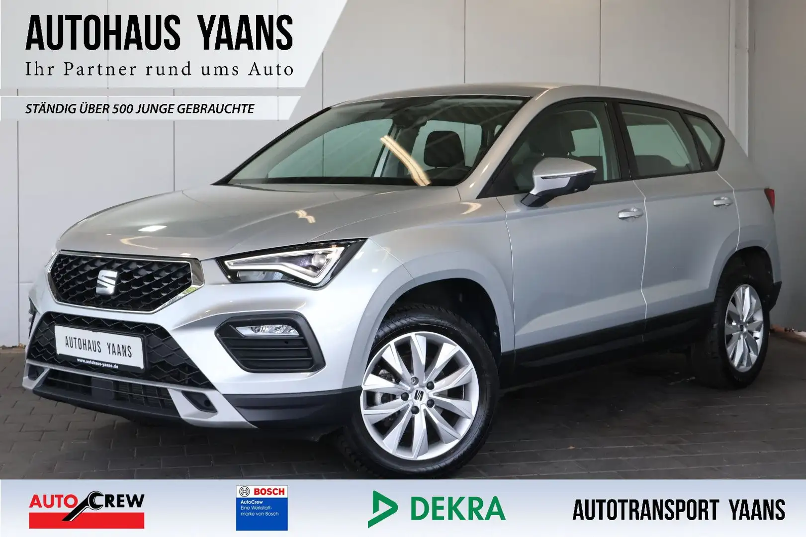 SEAT Ateca 1.5 TSI Style AID+CARPLAY+FRONT+LED+AHK Silber - 1