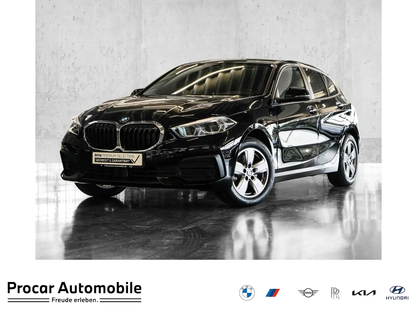 BMW 118 i Advantage Navi LED PDCv+h Shz Klima 16" Schwarz - 1
