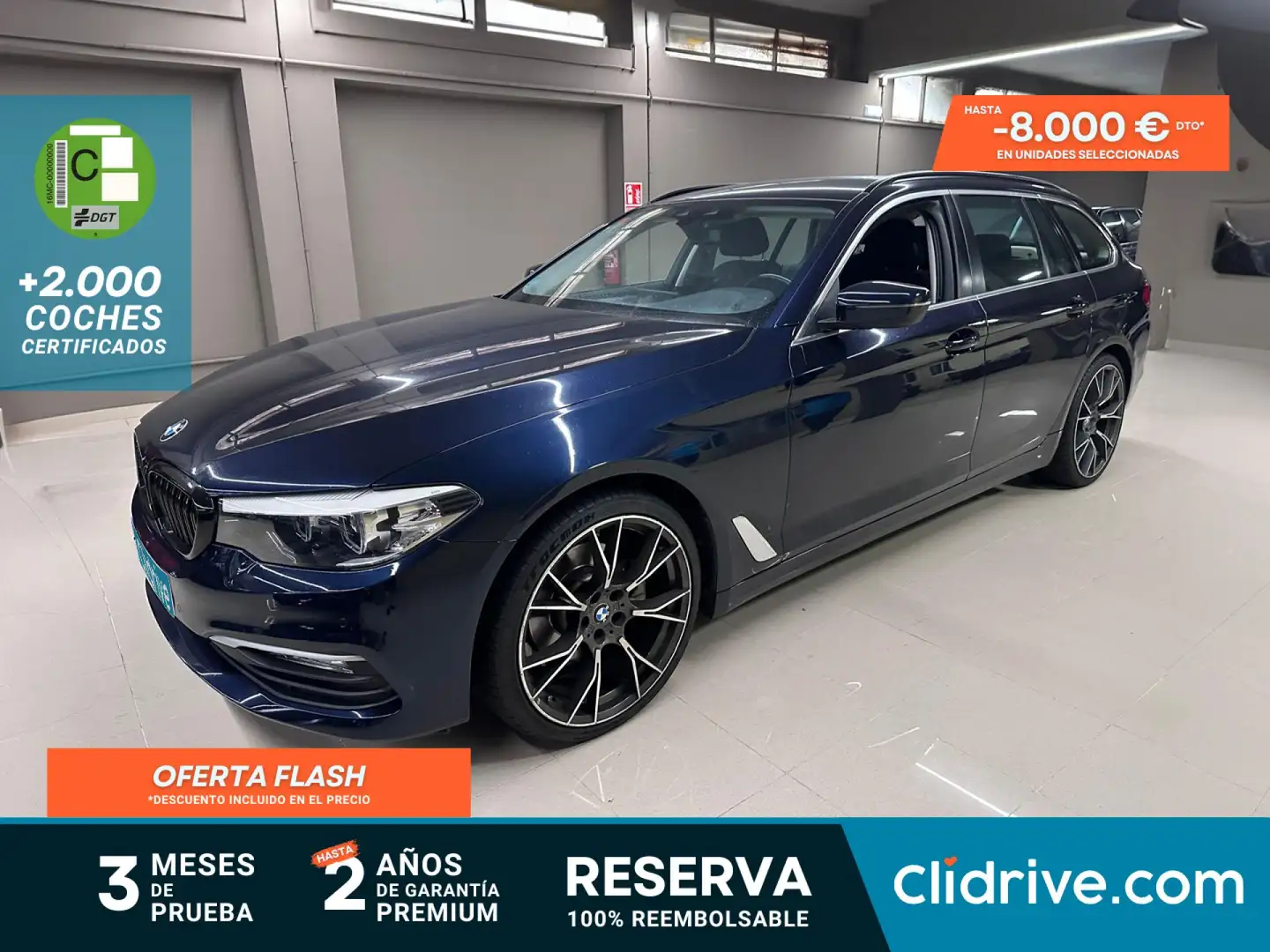 BMW 520 520dA Touring Azul - 1