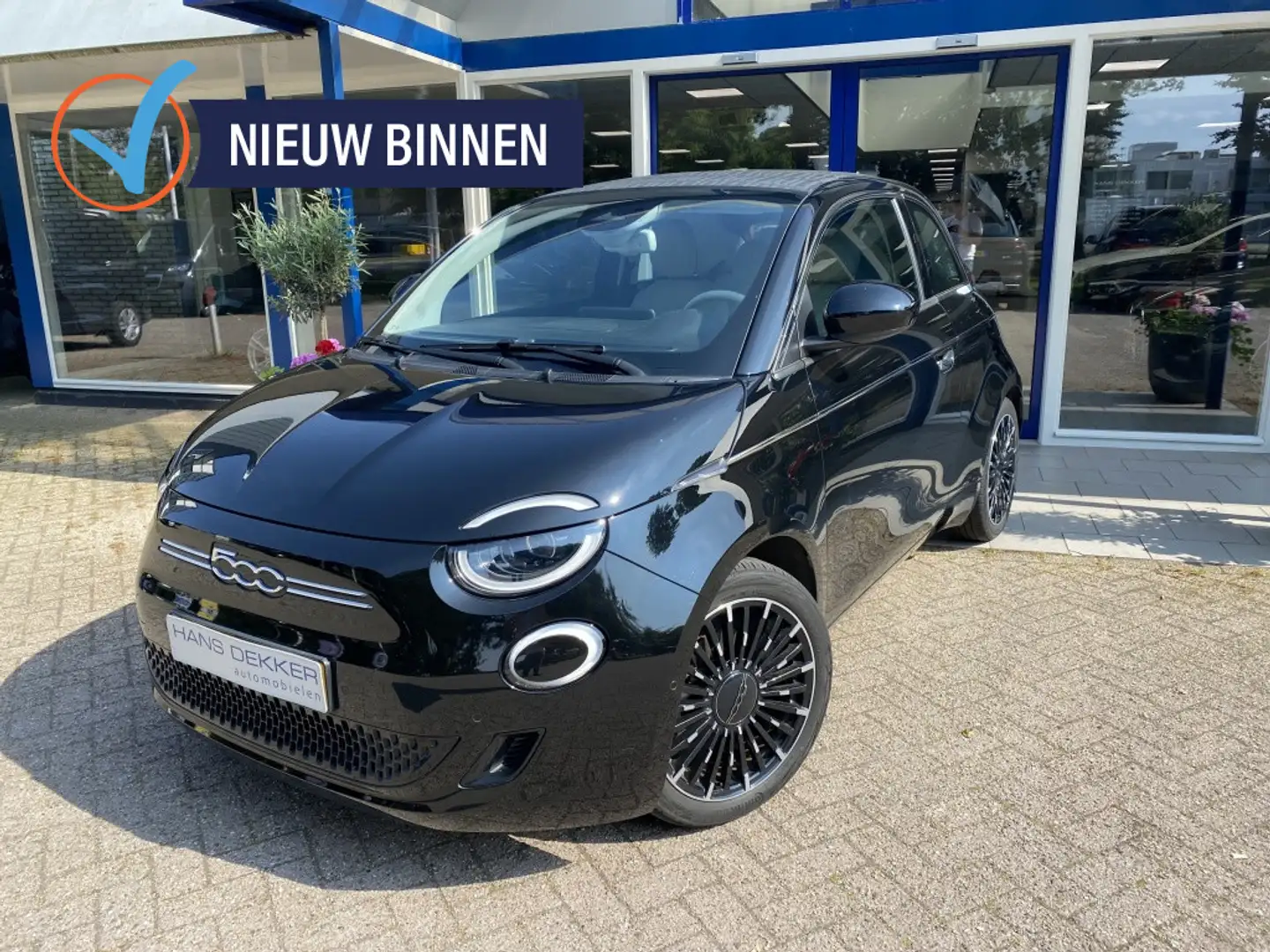 Fiat 500C La Prima 42 kWh Zwart - 1