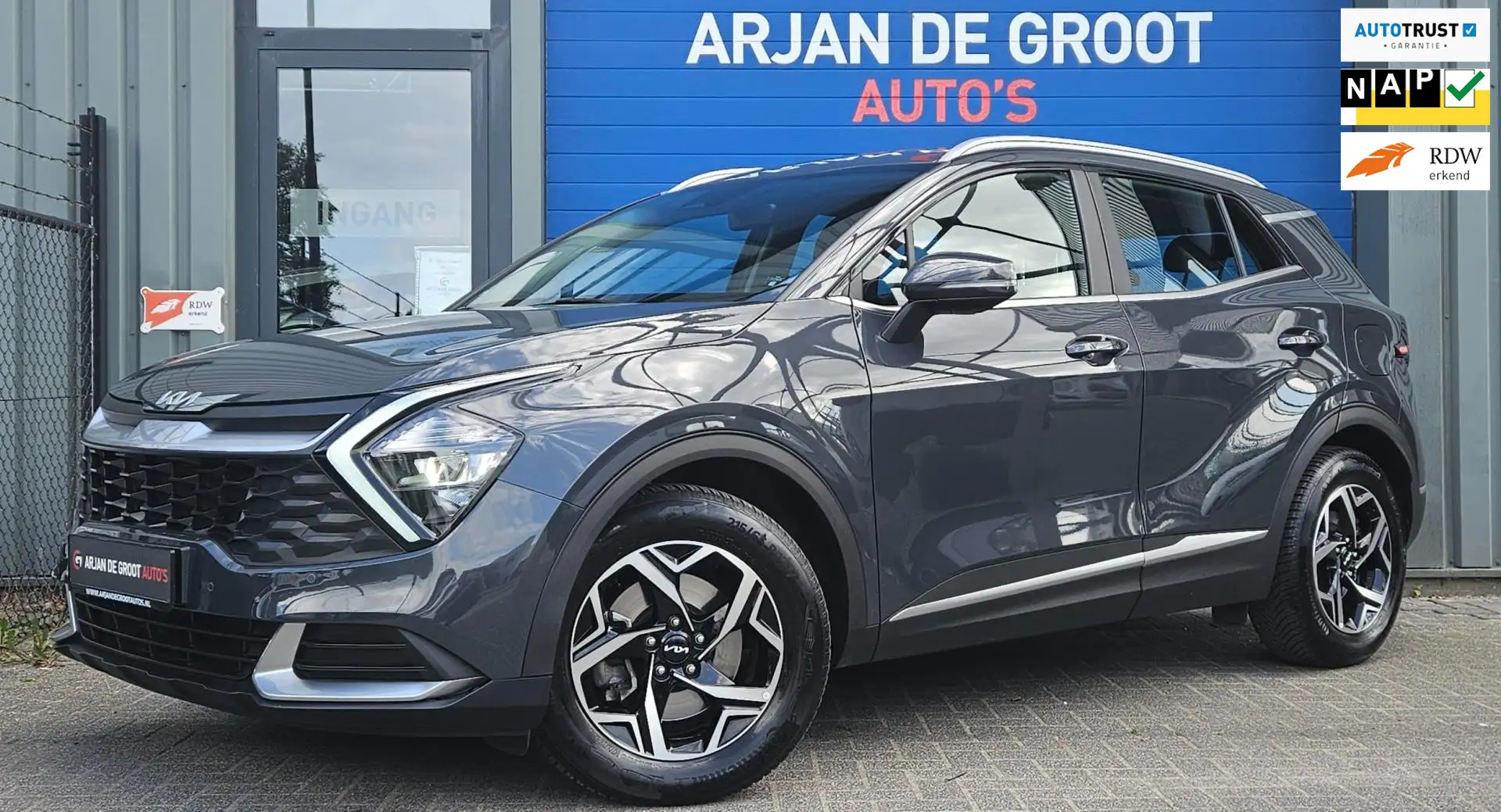 Kia Sportage 1.6 T-GDi 150PK Carplay® Cruise Camera Clima Bi-LE Grijs - 1