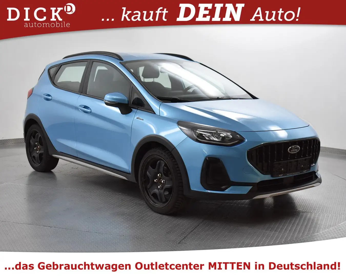 Ford Fiesta 1.0 EB Aut Active LED+SITZHZ+PDC+DAB+TEMP Blau - 1