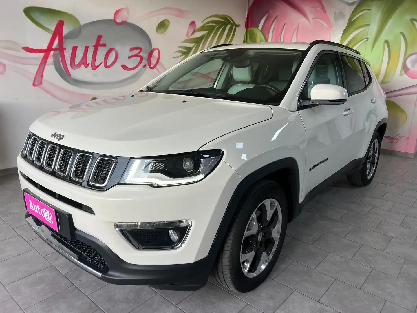 Jeep Compass Compass 1.6 mjt Limited 120cv Sedili pelle bianca Bianco - 1