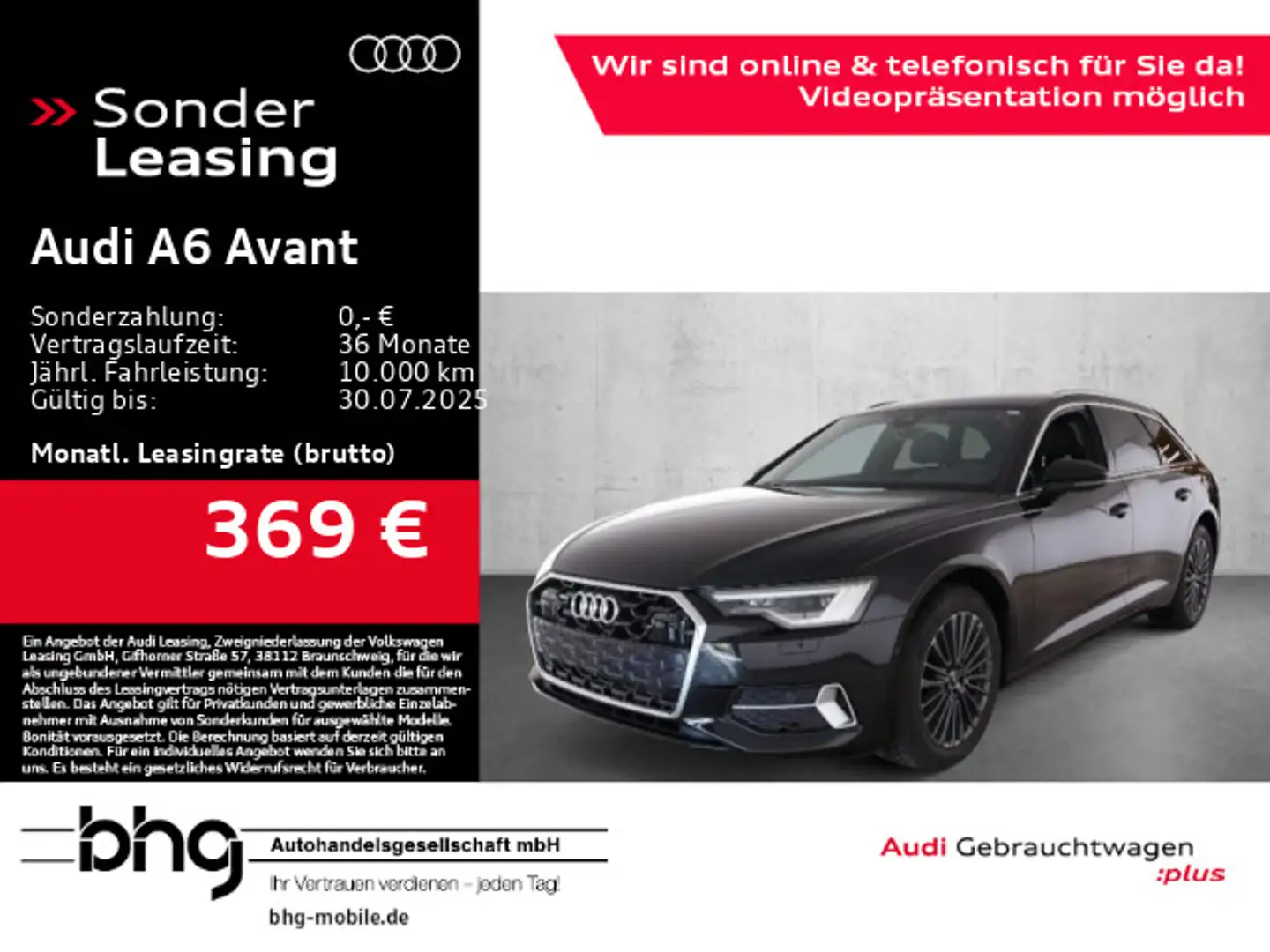 Audi A6 40TDI quattro S tronic advanced Leder M Schwarz - 1