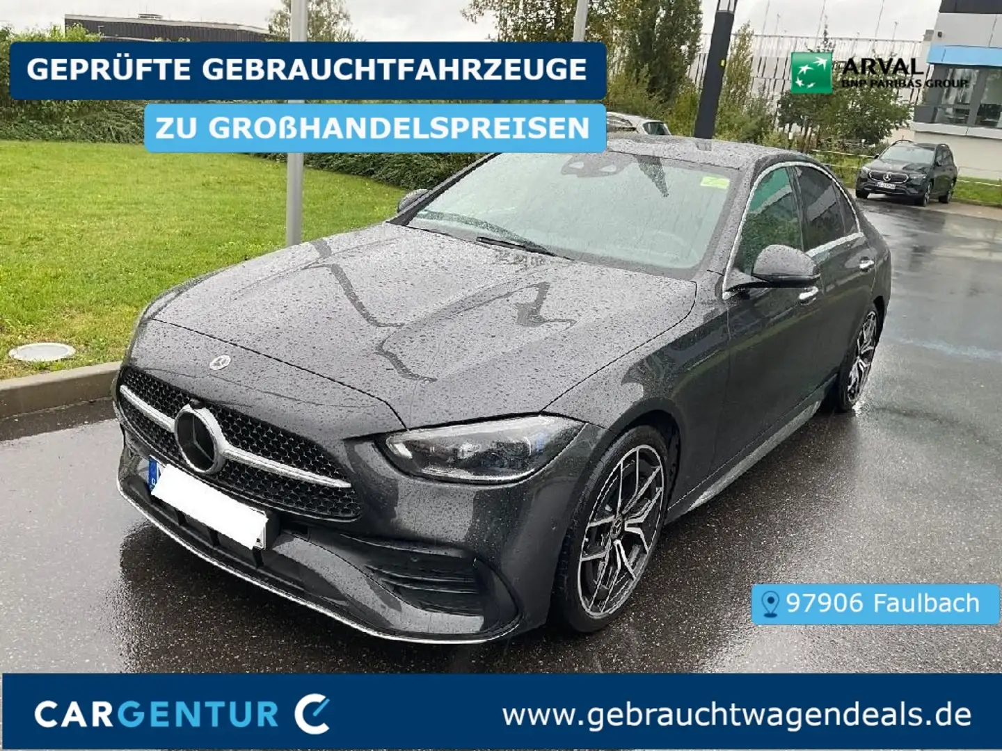 Mercedes-Benz C 220 d AMG Line 4Matic AHK SpoSi BLIS HuD Key Grün - 1
