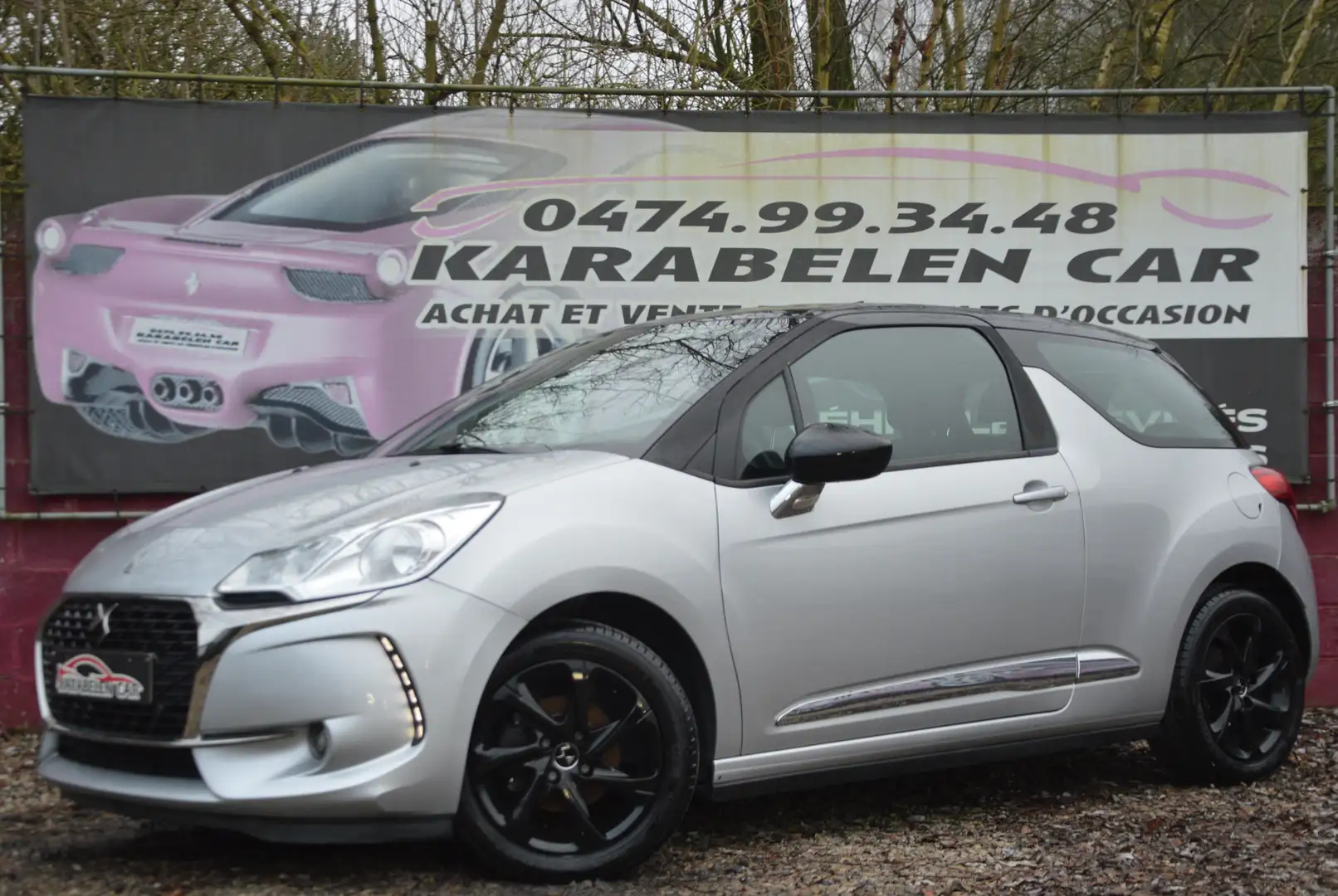 DS Automobiles DS 3 1.6BlueHDi So Chic SENS AR CLIM CRUIS 58.257KM Gris - 1