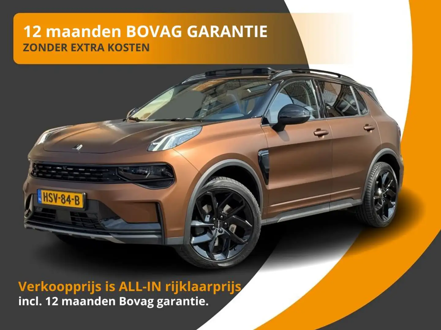 Lynk & Co 01 1.5 PHEV 261PK BLACK-EDITION VOL LEER/MJ'22/MATT A Bruin - 1