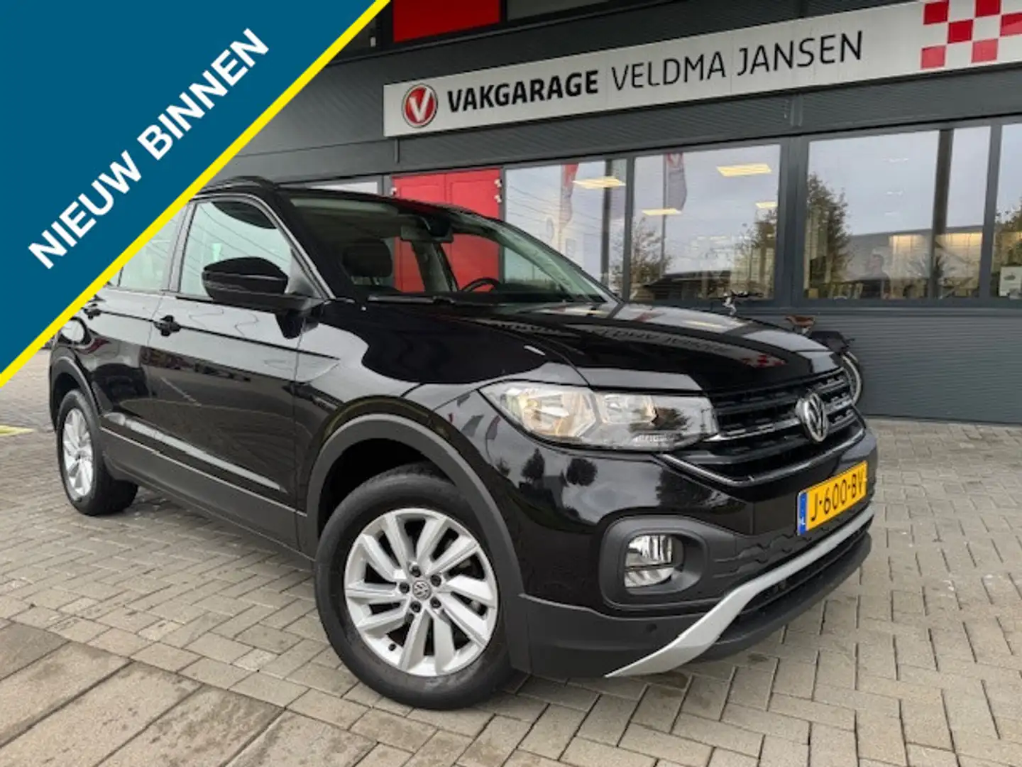 Volkswagen T-Cross 1.0 TSI ACTI LIFE BUSINESS (36.800 KM!) Zwart - 1