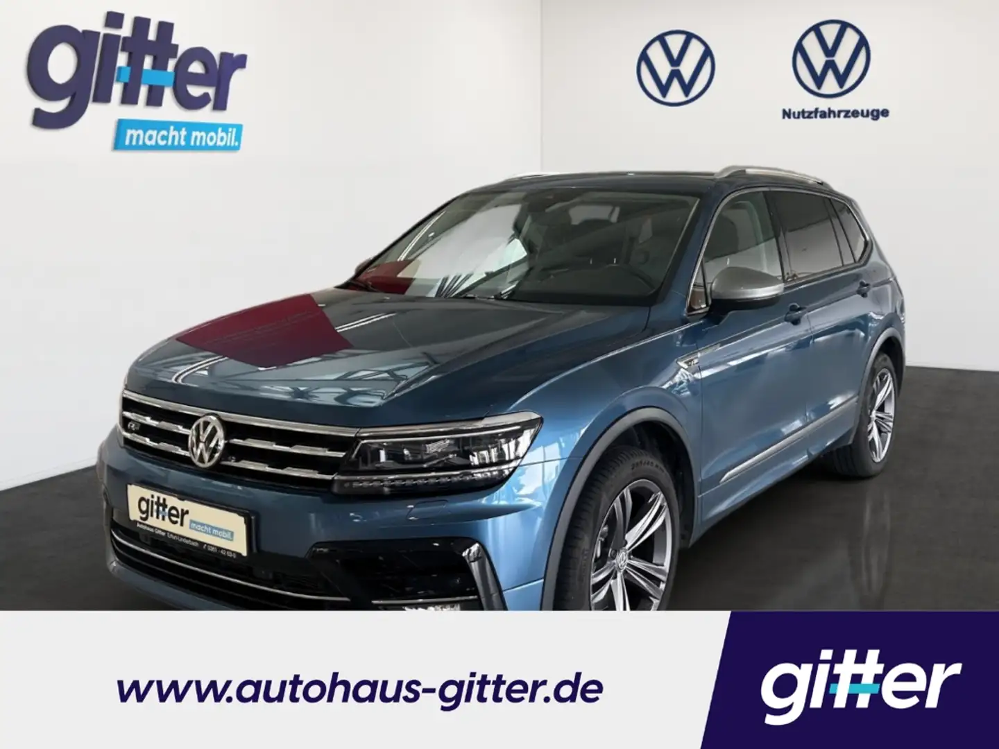 Volkswagen Tiguan Allspace Highline 4M R-LINE AHK LED PANNO DAB+ Bleu - 1