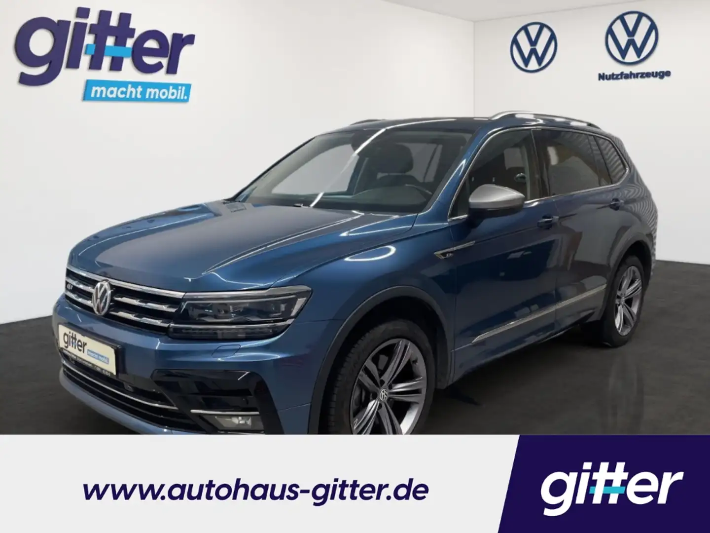 Volkswagen Tiguan Allspace Highline 4M R-LINE AHK LED PANNO DAB+ AD Bleu - 1