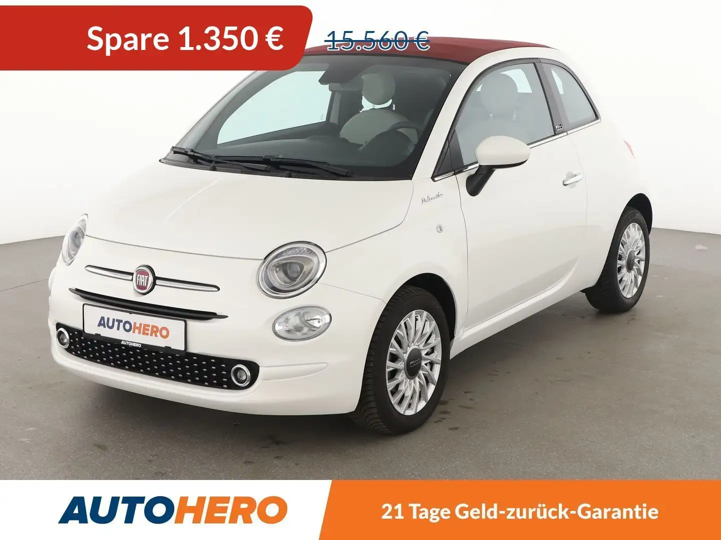 Fiat 500C 1.0 Mild-Hybrid Dolcevita *NAVI*TEMPO*PDC*KLIMA* Weiß - 1