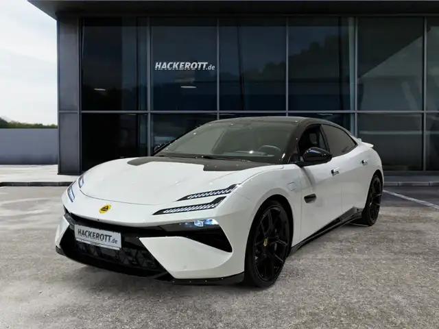 Lotus Emeya S - Akoya White Metallic, Interior Carbon Fiber, S