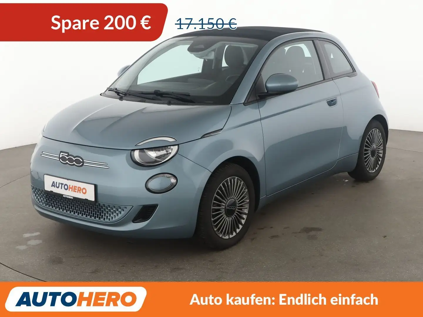Fiat 500e electric drive 87 kW Icon Aut.*NAVI*SPUR*PDC* Blau - 1