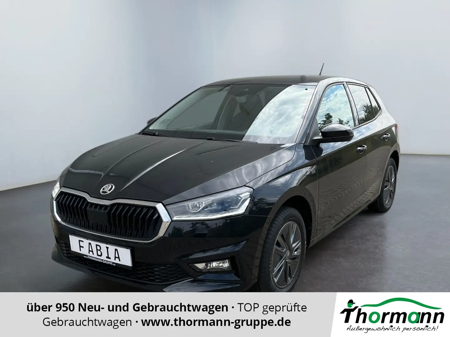 Skoda Fabia Tour 1.0 TSI 2xKlima LED Spurhalte Kessy Zwart - 1