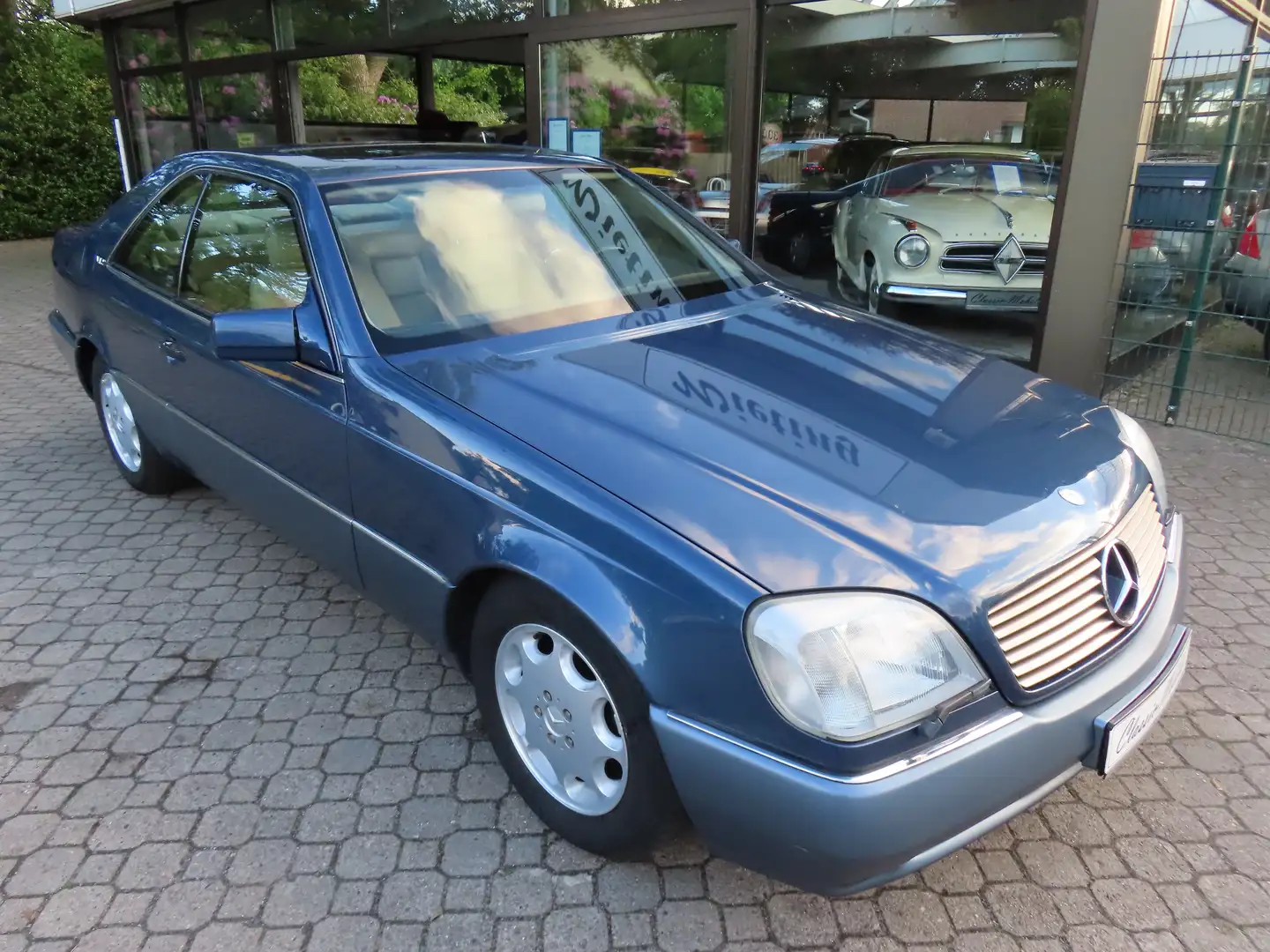 Mercedes-Benz 600 SEC C140 *nur 121 TKM*Schweiz-Import*HU a.W. neu* Синій - 1