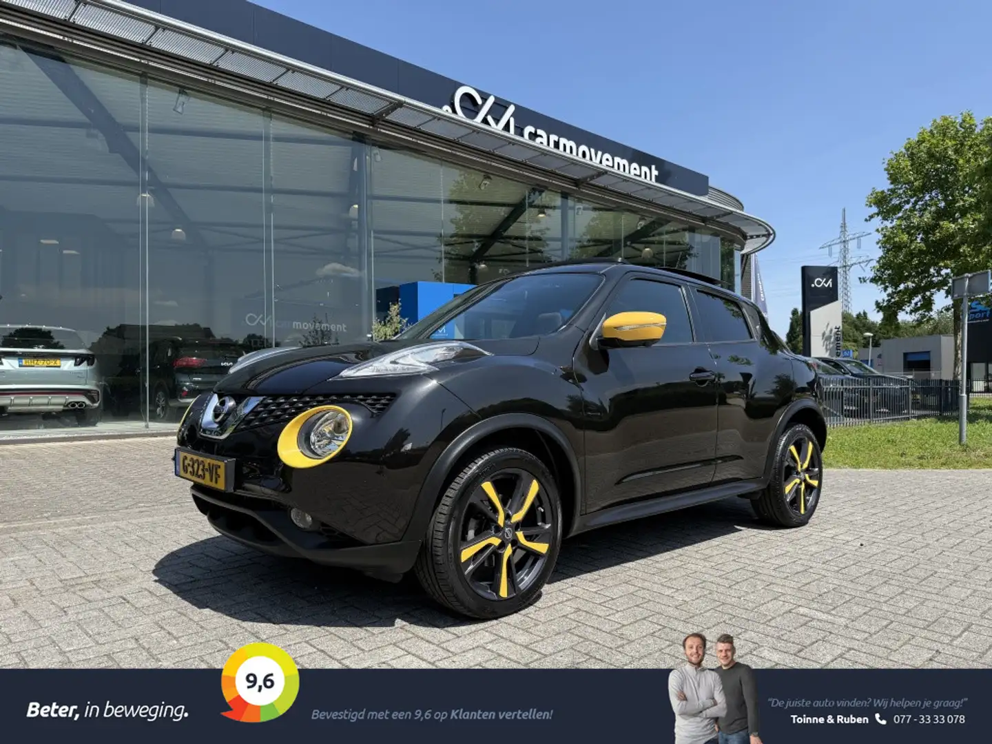 Nissan Juke 1.2 DIG-T S/S Tekna | Navi | 360° camera | Pano | Zwart - 1