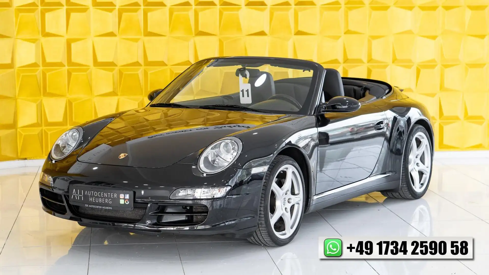 Porsche 911 /997 Carrera Cabrio*2.Hd*SportABGAS* Schwarz - 1