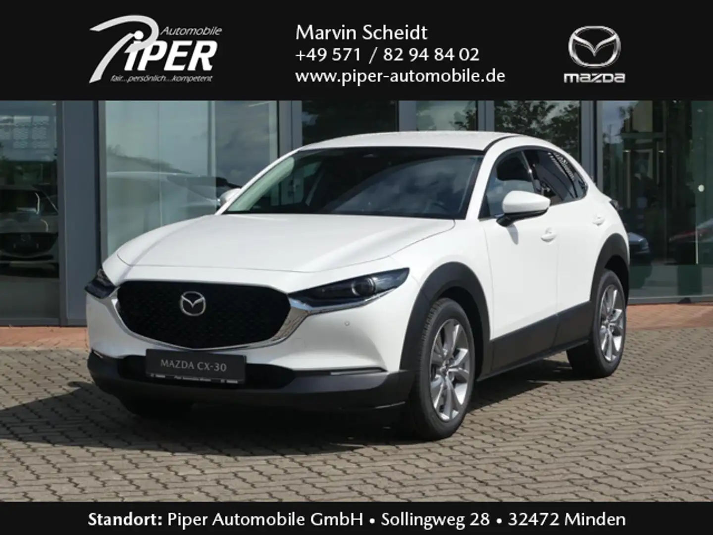 Mazda CX-30 2.5L e-SKYACTIV G 140ps 6AT FWD Centre-line DESI Weiß - 1